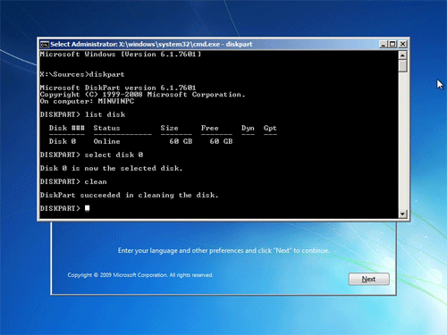 Windows 7 Command Prompt